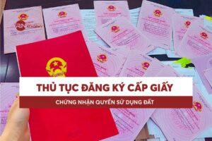 cấp giấy chứng nhận quyền sử dụng đất
