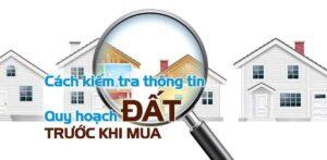cách kiểm tra quy hoạch đất