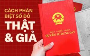 cách phân biệt sổ thật sổ giả