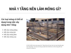 chi phí xây móng nhà