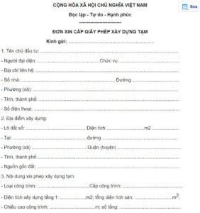 giấy phép nhà tiền chế
