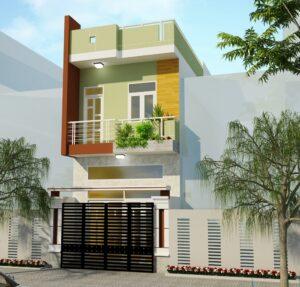 nhà 2 tầng 3 phòng ngủ