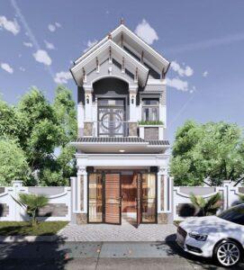 nhà 2 tầng mái thái