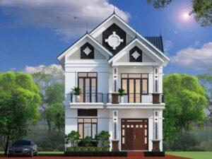 nhà 2 tầng mái thái