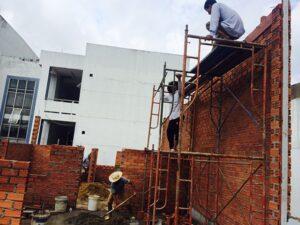 quy trình xây nhà phần thô
