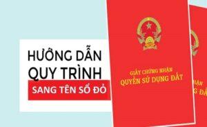 thủ tục sang tên sổ đỏ
