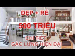 xây nhà gác lửng 500 triệu