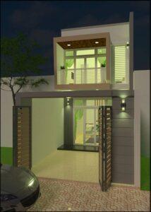 xây nhà ống 500 triệu