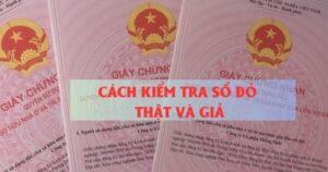 cách kiểm tra sổ đỏ thật hay giả