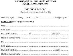 hợp đồng đặt cọc không công chứng